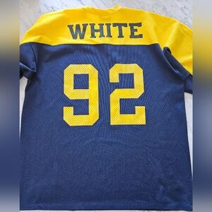 VINTAGE Logo Athletic Green Bay Packers Retro Reggie White Jersey Mens Sz XL